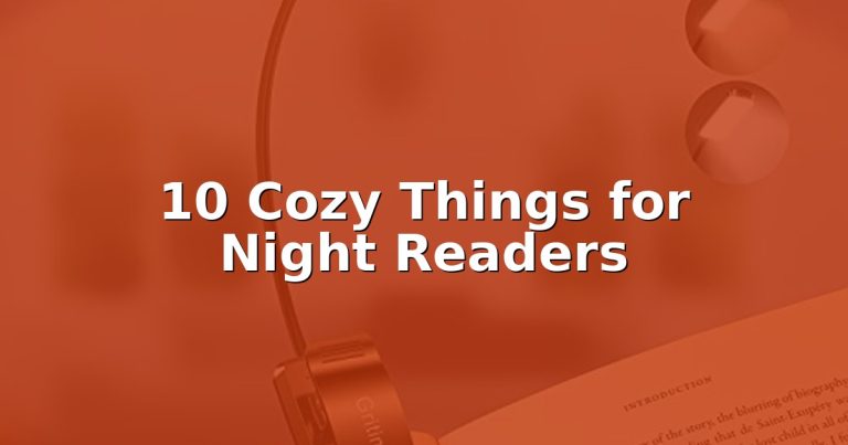 Cold while reading in bed?