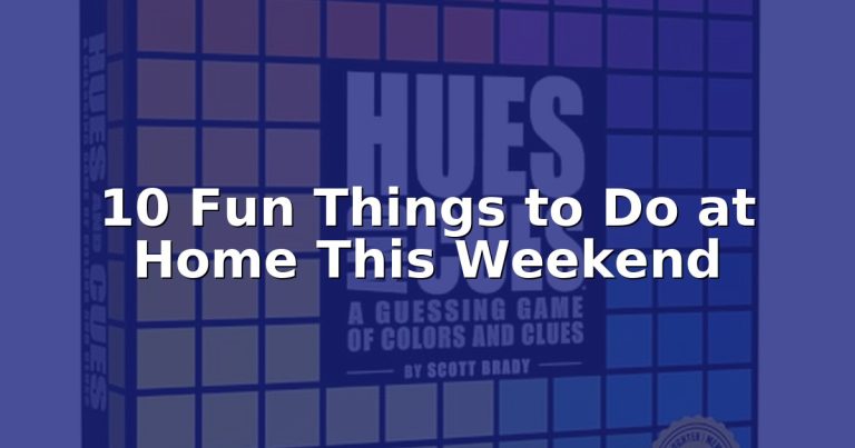 Bored on the weekend?