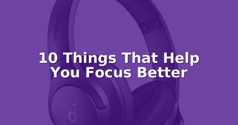 Can't stay focused?