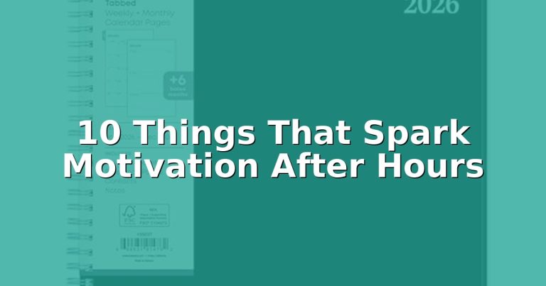 Can't get things done at night?