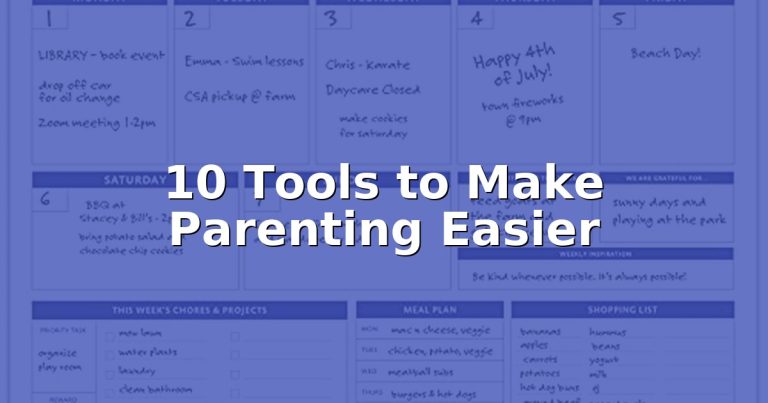 Too many tasks with kids?