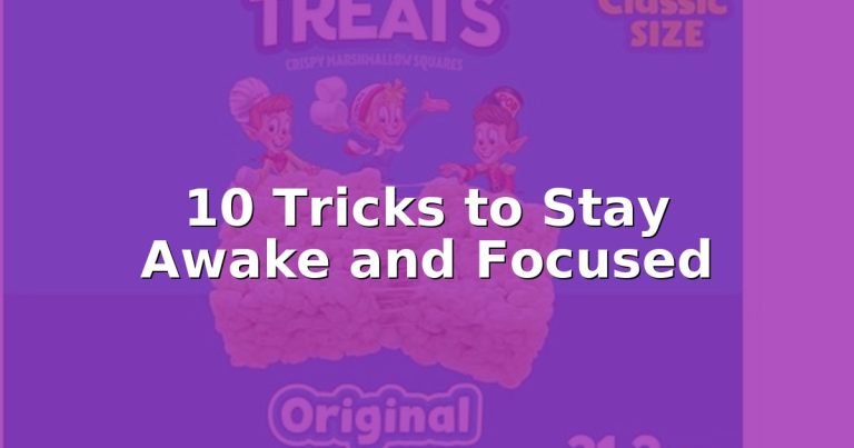 Sleepy during lectures?