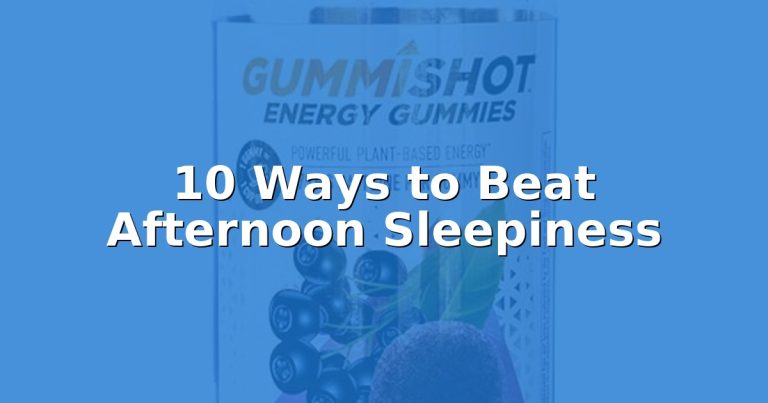 Feeling sleepy in the afternoon? Wake up fast